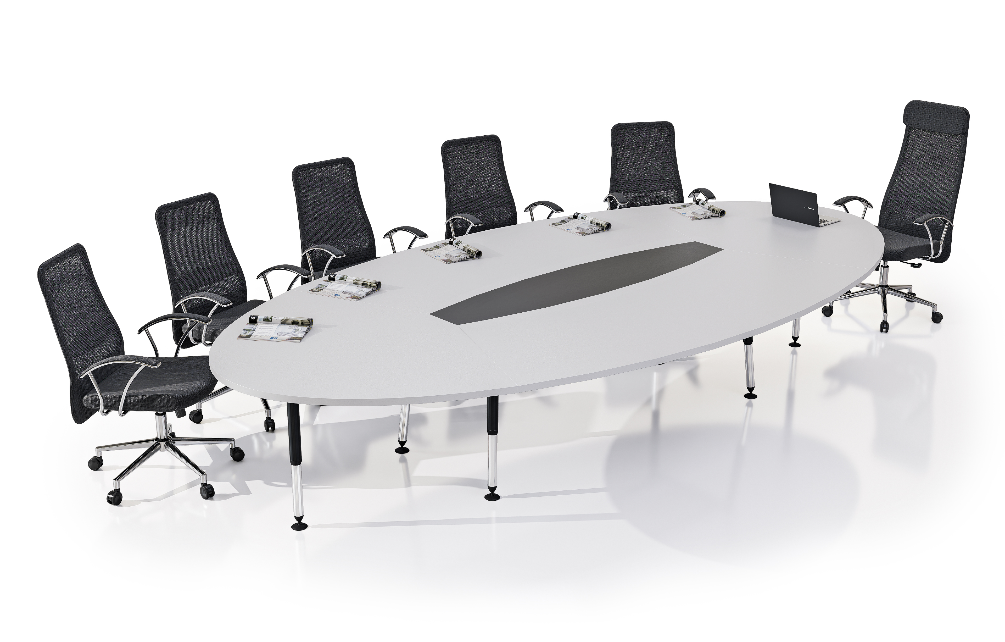 Konfull Meeting Tables Beril Toplantı / Beyaz - Parlak Beyaz-