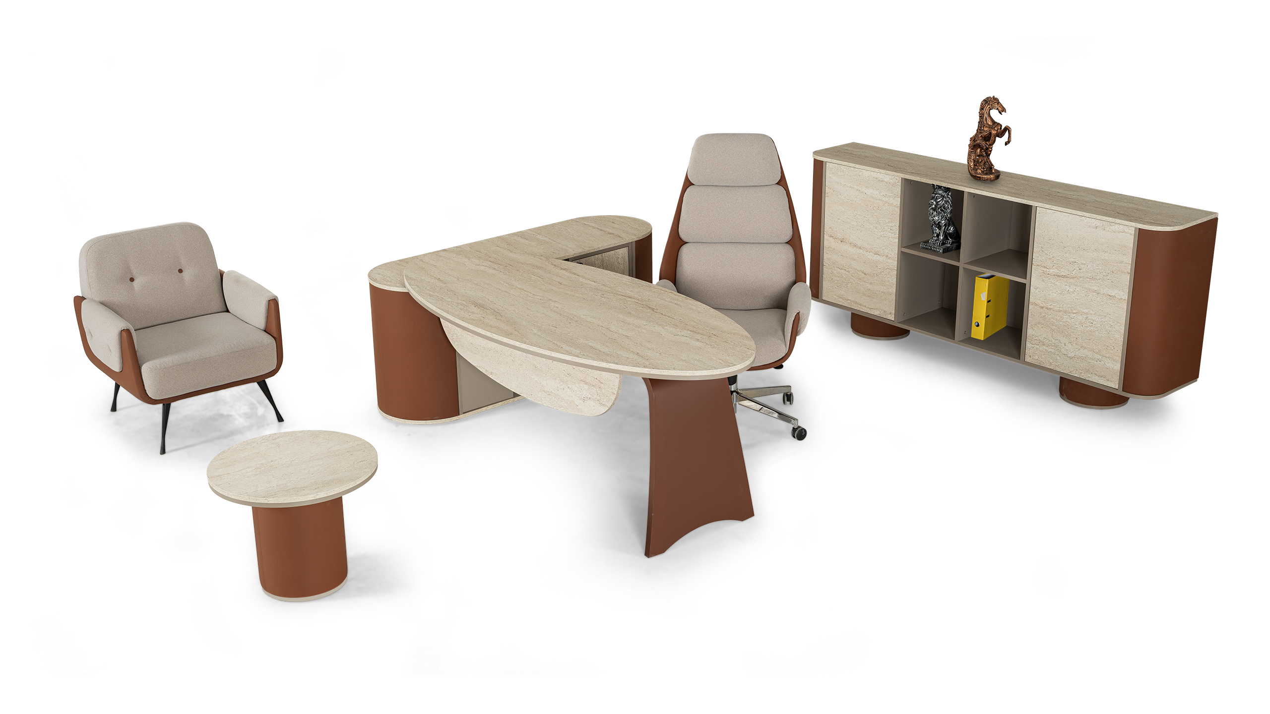 Konfull Executive Desks-Raven